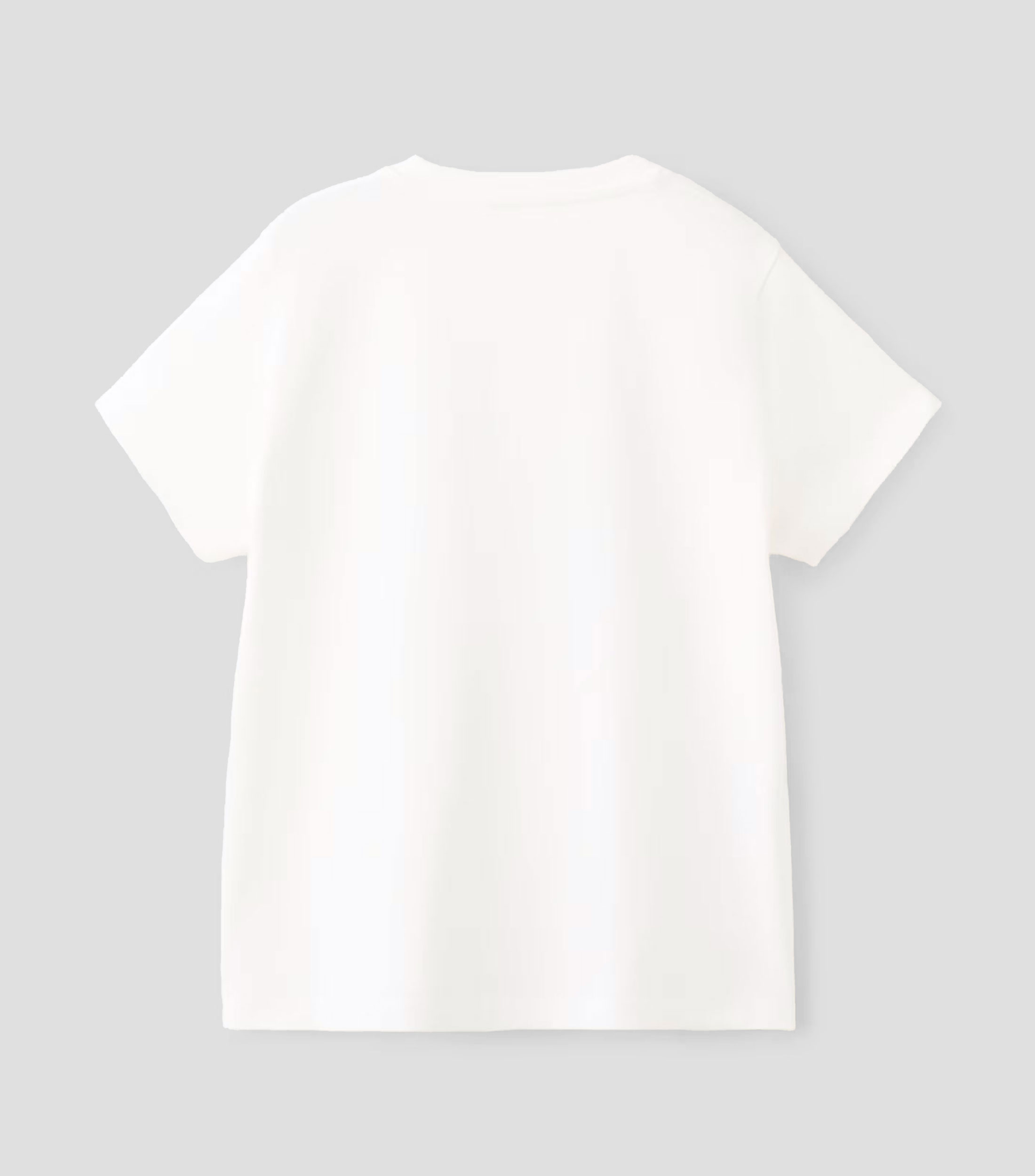 Playera cuello redondo manga corta con microdiseños Niña